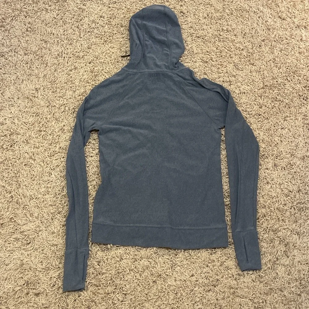 Nobull Womens Zip Track Jacket S Athletic Running Outdoors Stretch Heather Blue